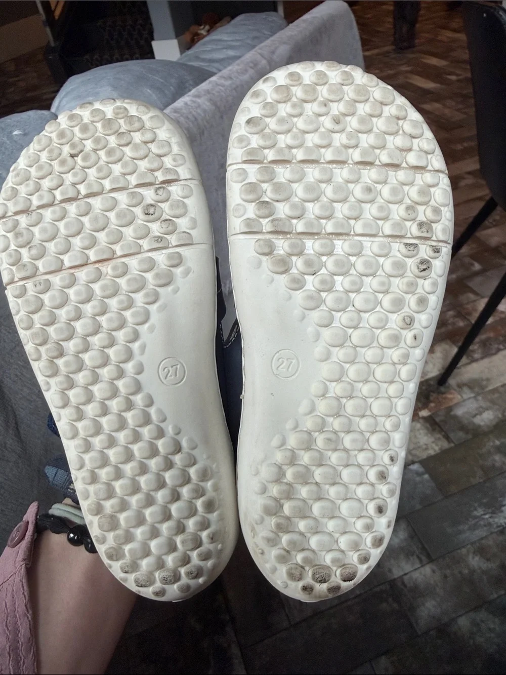 Eco Barefoot Navy Sandalia Blanca Junior from Spain kids size 27 EU